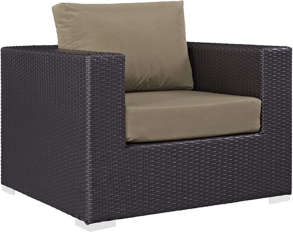 garden lounge furniture Modway Furniture Sofa Sectionals Espresso Mocha