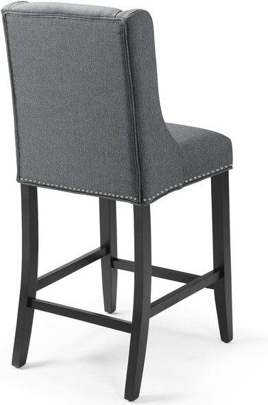 wood bar stools set of 2 Modway Furniture Bar and Counter Stools Gray