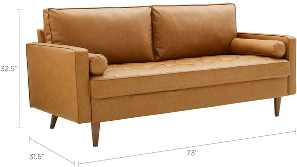 sectional and couch in same room Modway Furniture Sofas and Armchairs Tan