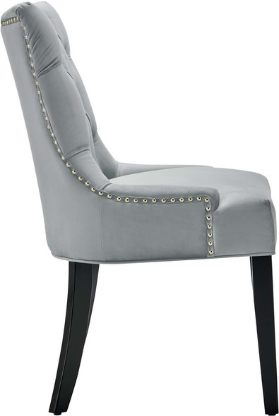 velvet dining chairs with arms Modway Furniture Dining Chairs Light Gray