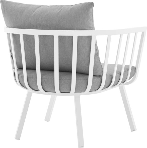 3 piece conversation set Modway Furniture Sofa Sectionals White Gray