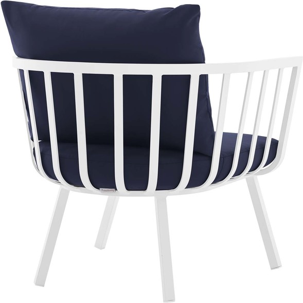 aluminum outdoor patio furniture sets Modway Furniture Sofa Sectionals White Navy