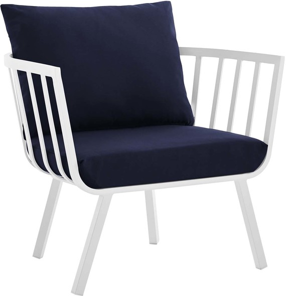 balcony sets Modway Furniture Sofa Sectionals White Navy