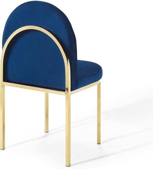 cream dining chairs set of 2 Modway Furniture Dining Chairs Gold Navy
