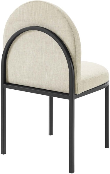dining chairs set of 2 grey Modway Furniture Dining Chairs Black Beige