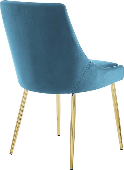 farmhouse chairs for kitchen table Modway Furniture Dining Chairs Gold Blue