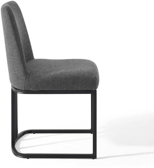 dining grey chairs Modway Furniture Dining Chairs Black Charcoal