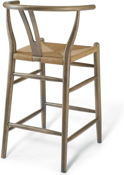 oak swivel bar stools with backs Modway Furniture Bar and Counter Stools Gray