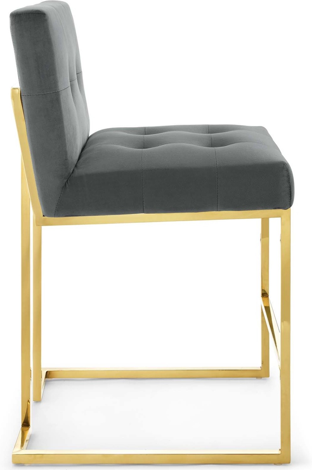kitchen bar stools set of 4 Modway Furniture Bar and Counter Stools Gold Charcoal