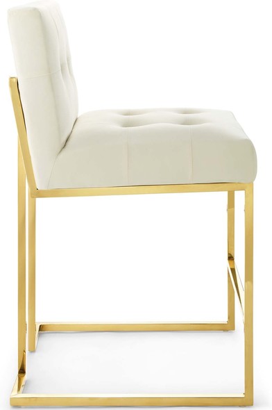 bar height chairs Modway Furniture Bar and Counter Stools Gold Ivory