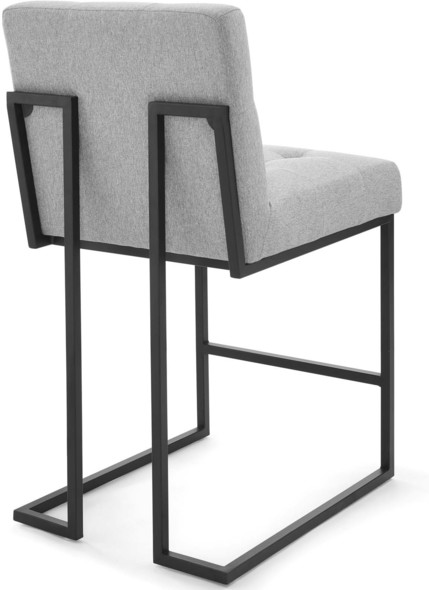 black metal counter stools Modway Furniture Bar and Counter Stools Black Light Gray
