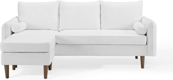 sleeper sectional ashley Modway Furniture Sofas and Armchairs White
