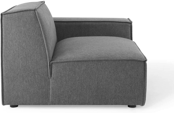 white l couch Modway Furniture Sofas and Armchairs Charcoal