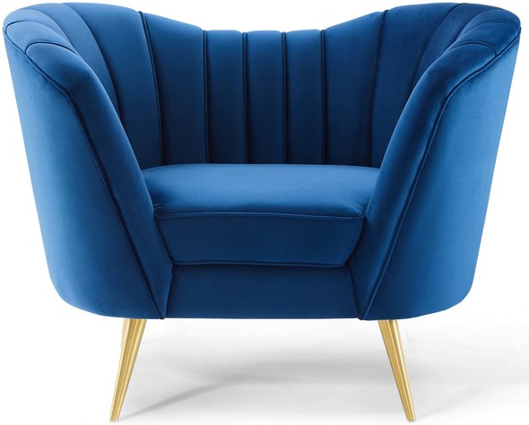 unique small accent chairs Modway Furniture Sofas and Armchairs Navy