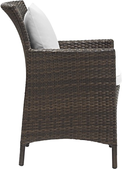 outdoor patio stuff Modway Furniture Sofa Sectionals Brown White