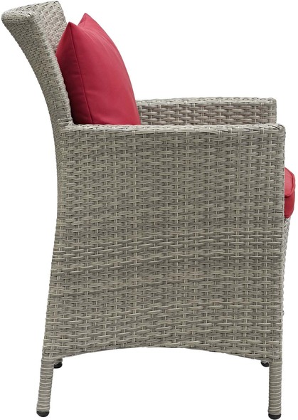 corner sofa outdoor cushions Modway Furniture Sofa Sectionals Light Gray Red