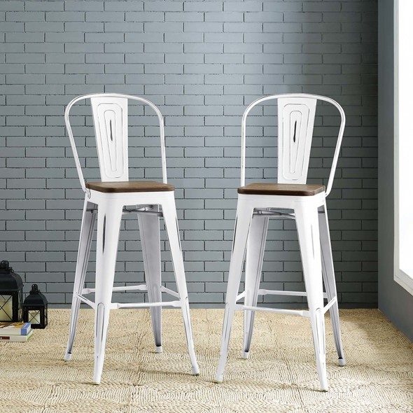 bar stools near me in store Modway Furniture Bar and Counter Stools White