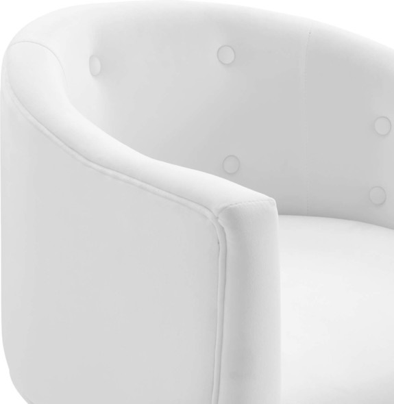modern leather chair Modway Furniture Sofas and Armchairs White
