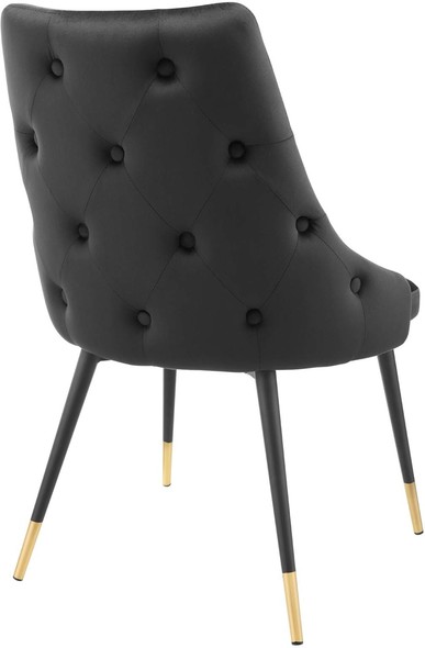 upholstered dining chairs with black legs Modway Furniture Dining Chairs Black