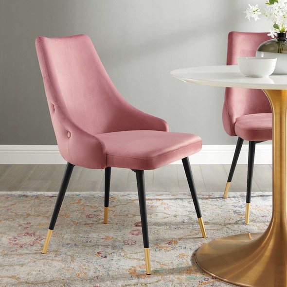 pink dining table and chairs Modway Furniture Dining Chairs Dusty Rose