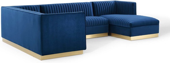 sectional sleeper sofa with storage Modway Furniture Sofas and Armchairs Navy