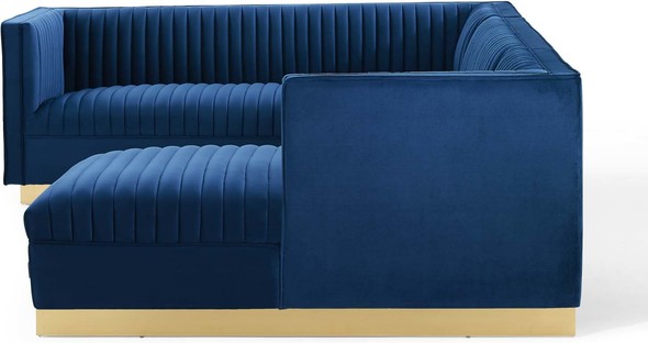 sectional sleeper sofa with storage Modway Furniture Sofas and Armchairs Navy