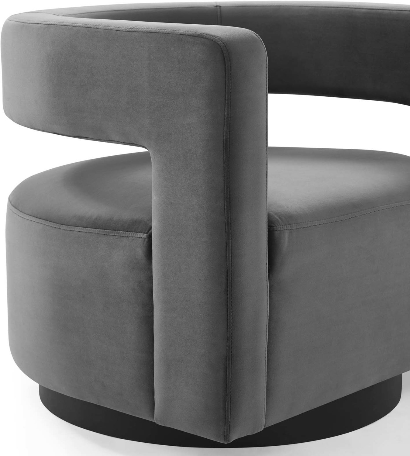 navy velvet accent chair Modway Furniture Sofas and Armchairs Gray