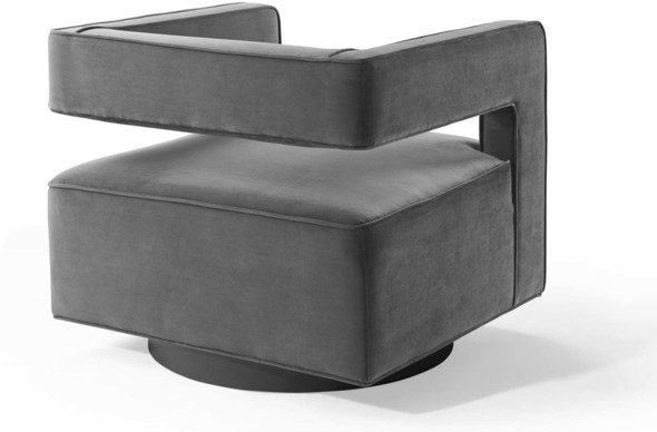 white black accent chair Modway Furniture Sofas and Armchairs Gray