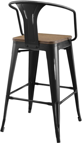 stools designs Modway Furniture Bar and Counter Stools Black