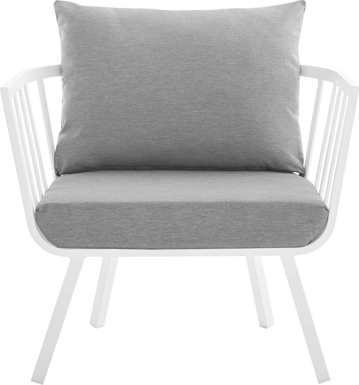 lounge hanging chair Modway Furniture Bar and Dining White Gray