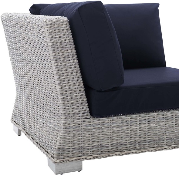 corner garden sofa covers Modway Furniture Sofa Sectionals Light Gray Navy