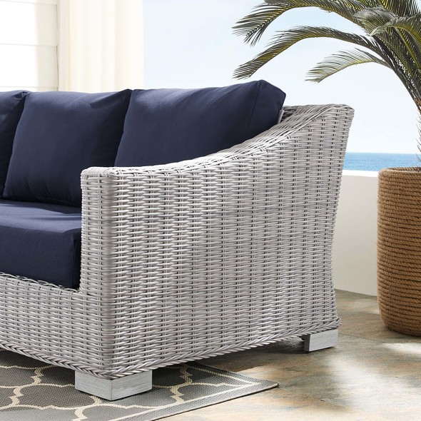 loveseat sofa cheap Modway Furniture Daybeds and Lounges Light Gray Navy