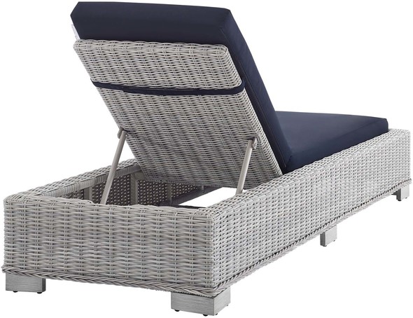 sunroom furniture set Modway Furniture Daybeds and Lounges Light Gray Navy
