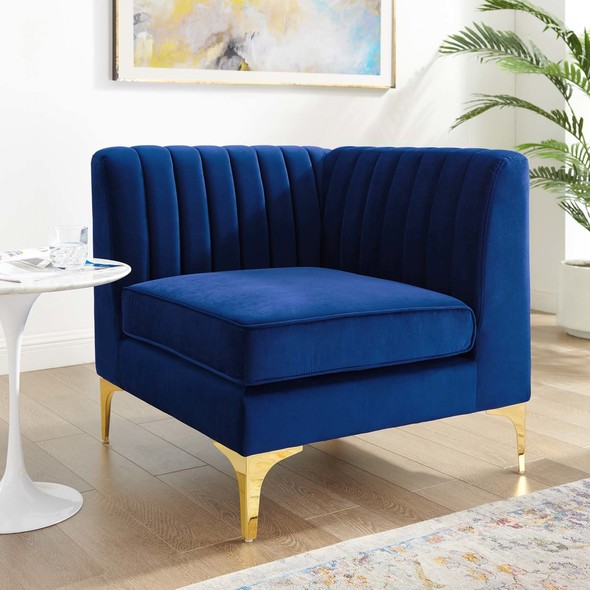 pullout couch Modway Furniture Sofas and Armchairs Navy
