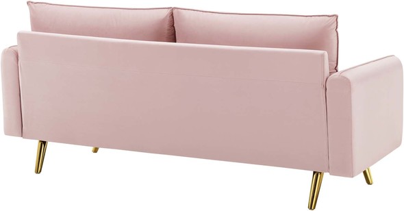 sectional couch with fold out bed Modway Furniture Sofas and Armchairs Pink