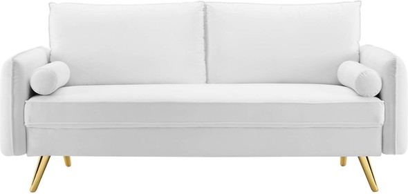 sleeper sectional with ottoman Modway Furniture Sofas and Armchairs White