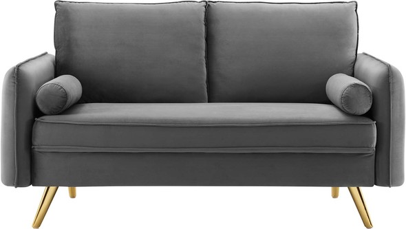 sectional couch left chaise Modway Furniture Sofas and Armchairs Gray