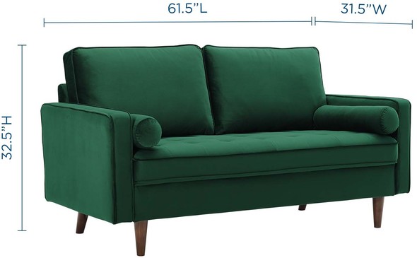 pit sectional sofa Modway Furniture Sofas and Armchairs Green