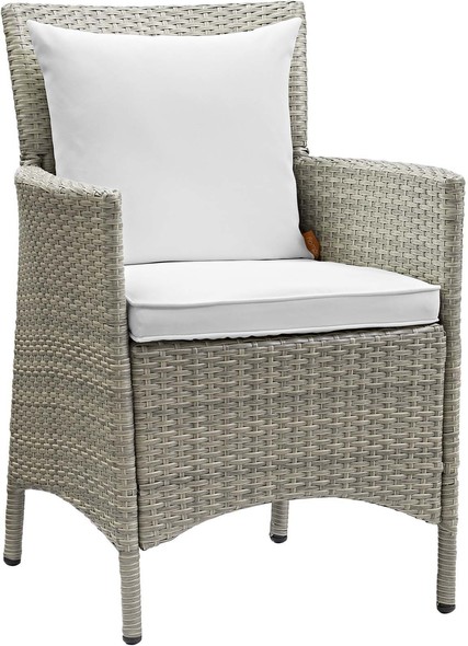 light gray dining chairs Modway Furniture Bar and Dining Light Gray White
