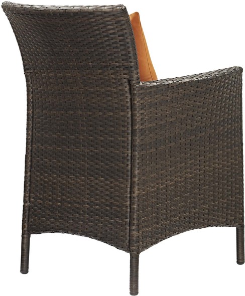conversation furniture sets Modway Furniture Sofa Sectionals Brown Orange