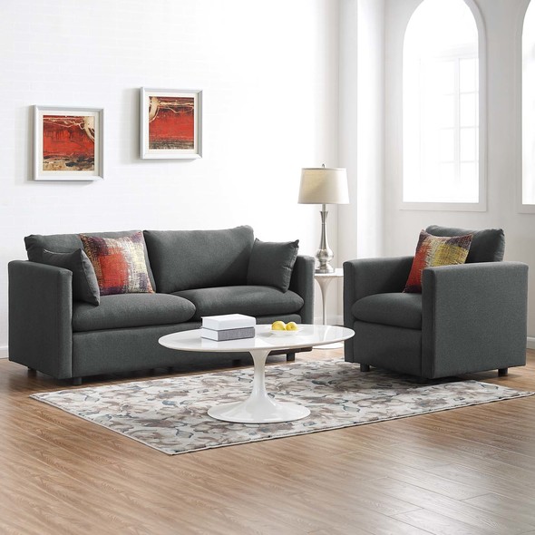 cheap small sectional sofa Modway Furniture Sofas and Armchairs Gray