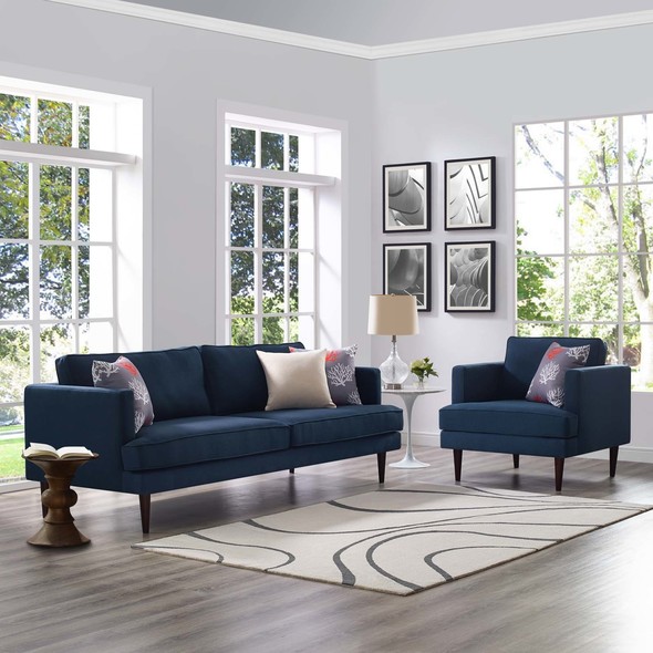 brown sectional sofa with chaise Modway Furniture Sofas and Armchairs Blue