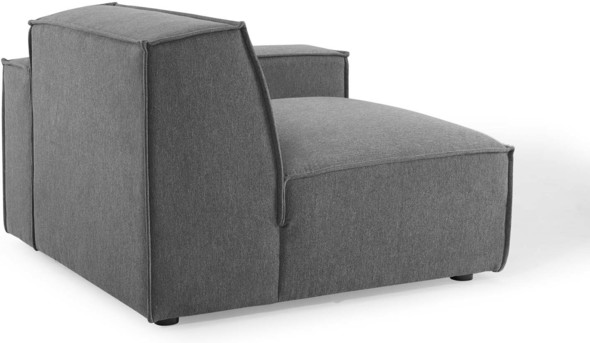 storage sectional sleeper Modway Furniture Sofas and Armchairs Charcoal