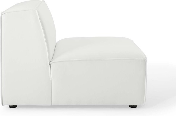 mid mod sectional Modway Furniture Sofas and Armchairs White