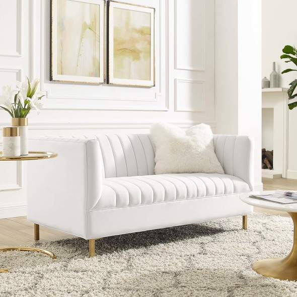 cheap sofa and loveseat Modway Furniture Sofas and Armchairs White
