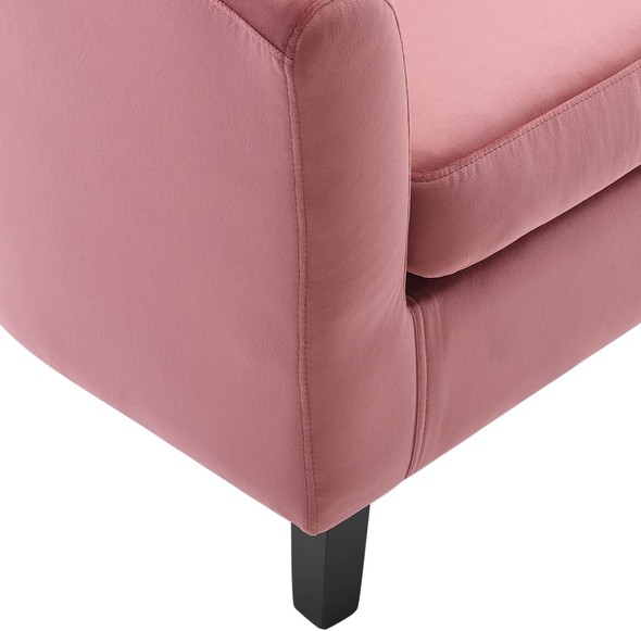 cognac arm chair Modway Furniture Sofas and Armchairs Dusty Rose