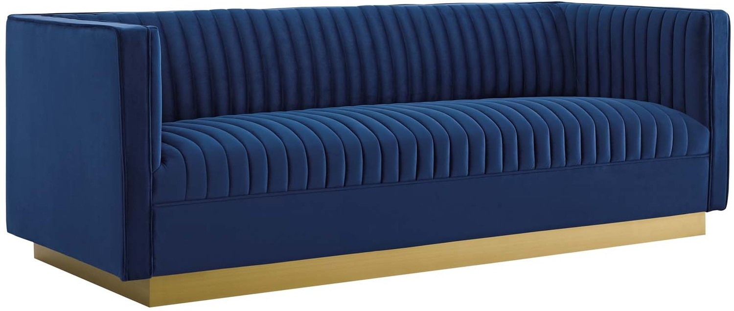 midcentury modern sofas Modway Furniture Sofas and Armchairs Navy