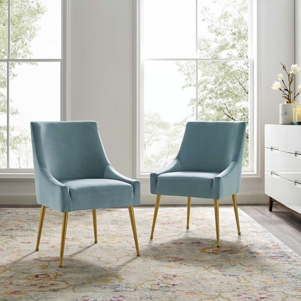 dining room decor farmhouse Modway Furniture Dining Chairs Light Blue