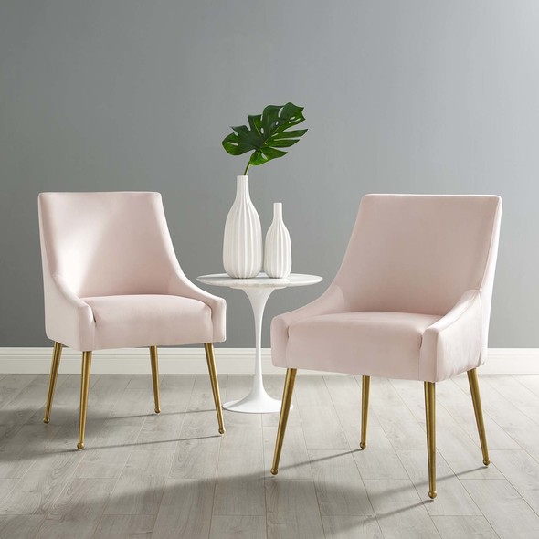 black cloth dining chairs Modway Furniture Dining Chairs Pink
