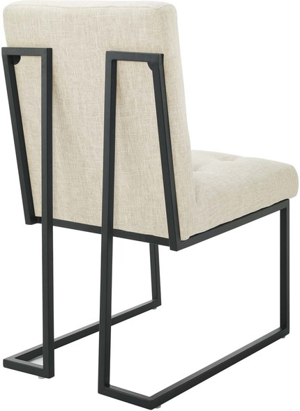 space dining chairs Modway Furniture Dining Chairs Black Beige
